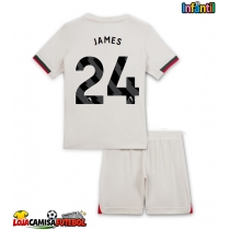 Camisa de Futebol Chelsea Reece James #24 Equipamento Secundário Infantil 2025-26 Manga Curta (+ Calças curtas)